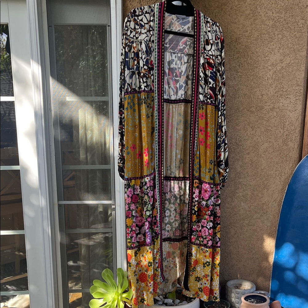 Multicolor Patchwork Kimono - image 1